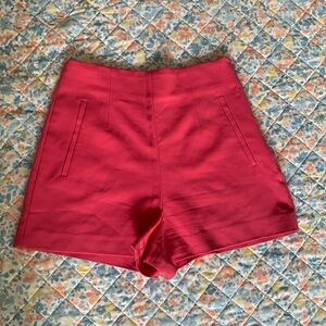 Hot Pink Zara High-Waisted Shorts